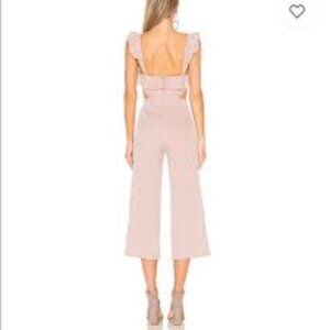 Ale for Anthropologie Gingham Ruffled Jumpsuit Romper size XL